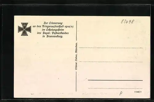 AK Brannenburg, Erholungsheim des Bayer. Postverbandes - Nebengebäude