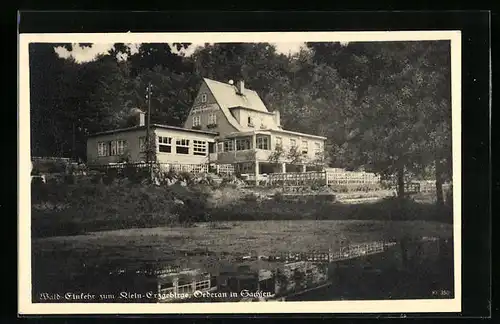 AK Oederan /Sa., Wald-Einkehr zum Klein-Erzgebirge