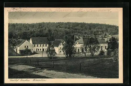 AK Weissenborn, Gasthof Zwickau aus der Vogelschau
