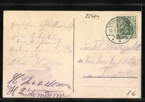 AK Pinneberg, Wulfsmühle - Gartenpartie