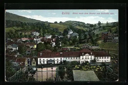 AK Ruhla, Blick nach dem Reuter von Bellevue aus