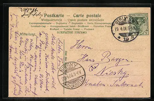 Künstler-AK Berlin, Gendarmenmarkt