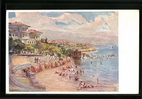 Künstler-AK Novi, Hrvatsko Primorje