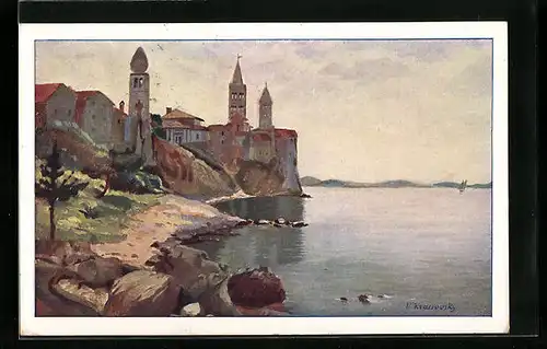 Künstler-AK Rab, Notre mer