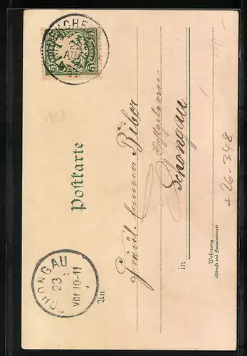 Künstler-AK Carl Münch: München, Das Standesamt