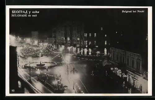AK Belgrade, de nuit