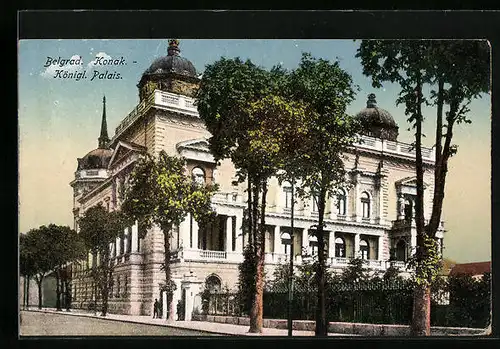 AK Belgrad-Konak, Königl. Palais