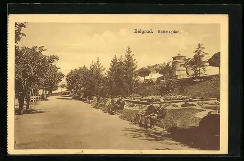 AK Belgrad, Grünanlagen in Kalimegdan