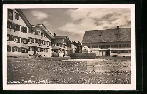 AK Sulzberg, Gasthäuser zum Adler und zum Bären am Marktplatz