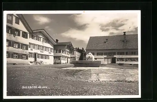 AK Sulzberg, Gasthäuser zum Adler und zum Bären am Marktplatz