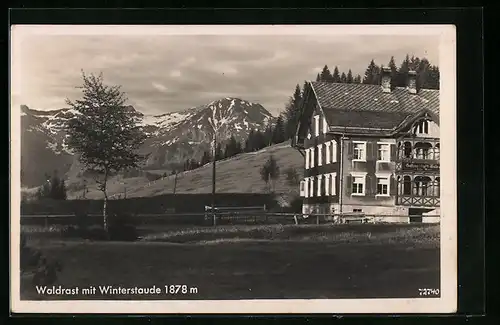 AK Sibratsgfäll, Gasthaus Waldrast mit Winterstaude