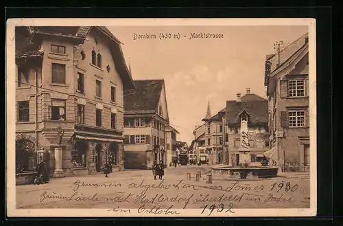 AK Dornbirn, Passanten in der Marktstrasse