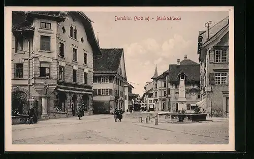 AK Dornbirn, Passanten am Marktplatz
