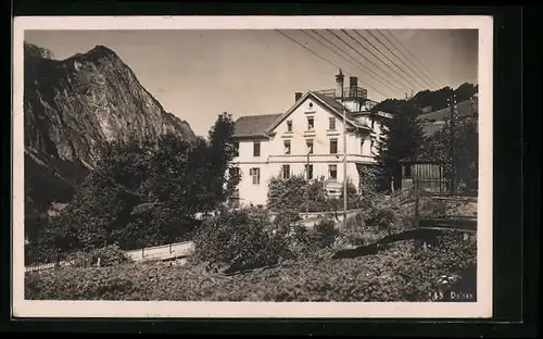 AK Dalaas, Strassenpartie mit Wohngebäude