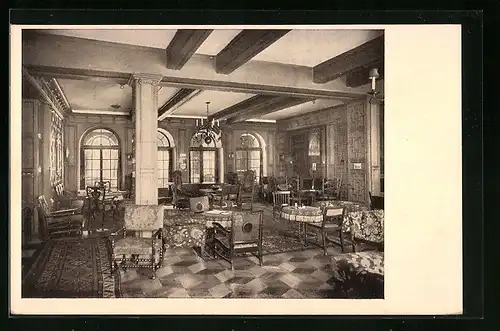 AK Bregenz, Hotel Weisses Kreuz, Halle