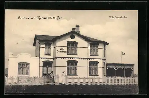 AK Wenningstedt-Sylt, Ansicht des Hotels Villa Strandheim