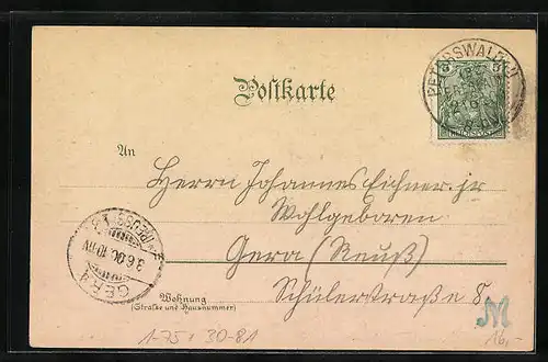 Lithographie Grossjährigkeitsfeier des Deutschen Kronprinzen Friedrich Wilhelm, Kaiser Franz Josef I. von Österreich