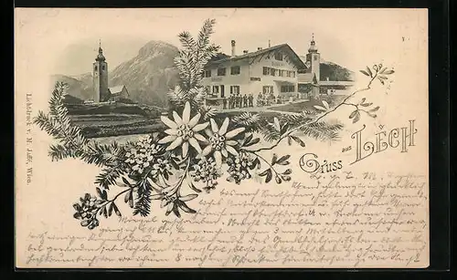 AK Lech, Gasthof und Kirche