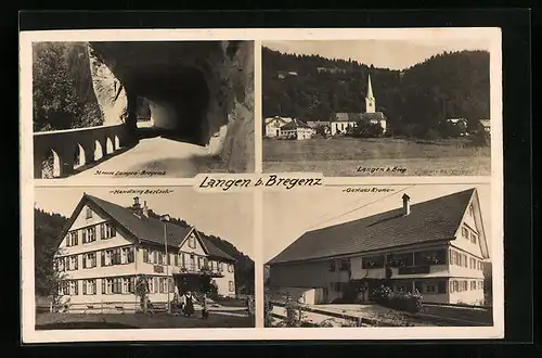 AK Langen bei Bregenz, Gasthaus Krone, Handlung Bertsch