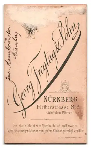 Fotografie Georg Freytag & Sohn, Nürnberg, Fürtherstr. 5, elegant gekleideter Mann