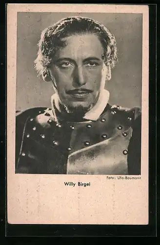 AK Schauspieler Willy Birgel im Theaterkostüm