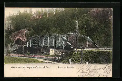 AK Steinicht /Vogtländische Schweiz, Partie im Stienicht