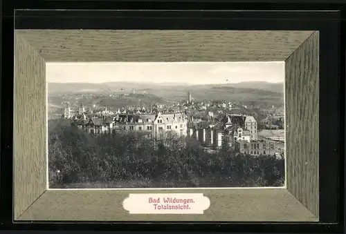 AK Bad Wildungen, Totalansicht aus der Vogelschau