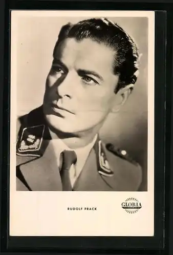 AK Schauspieler Rudolf Prack in Uniform
