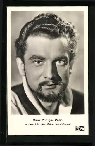 AK Schauspieler Hans Rüdiger Renn mit zufriedenem Blick