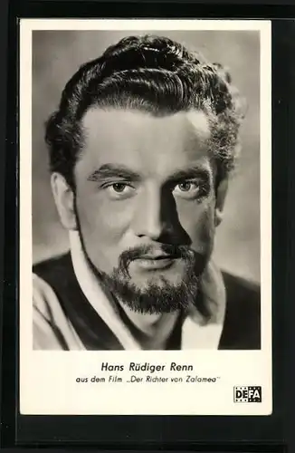 AK Schauspieler Hans Rüdiger Renn mit zufriedenem Blick