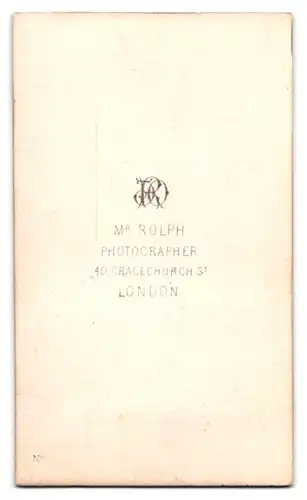 Fotografie Mr. Rolph, London, Portrait englischer Herr im Anzug mit Backenbart