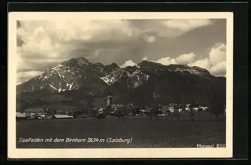 AK Saalfelden, Panorama mit Birnhorn