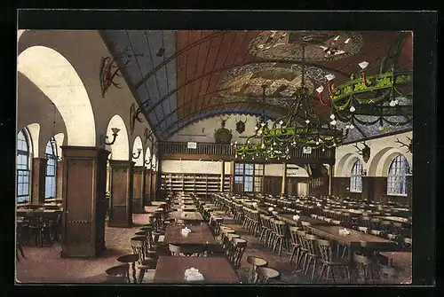 AK Salzburg, Stiegkeller in der Festungsgasse, Blick in den Grossen Saal