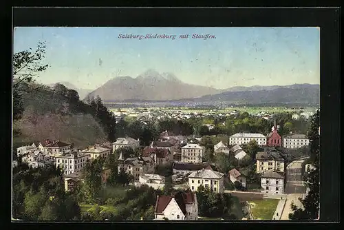 AK Salzburg-Riedenburg, Gesamtansicht mit Stauffen