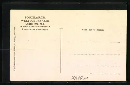 AK Kaprun, Kesselfall-Alpenhaus im Kaprunertal