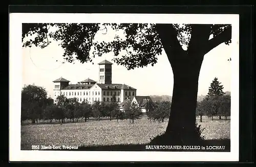 AK Lochau, Salvatorianer-Kolleg von einem Feld aus gesehen