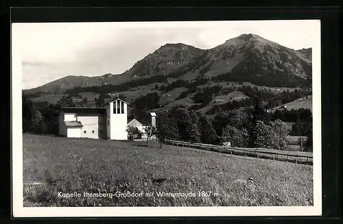 AK Ittensberg-Grossdorf, Kapelle mit Winterstaude