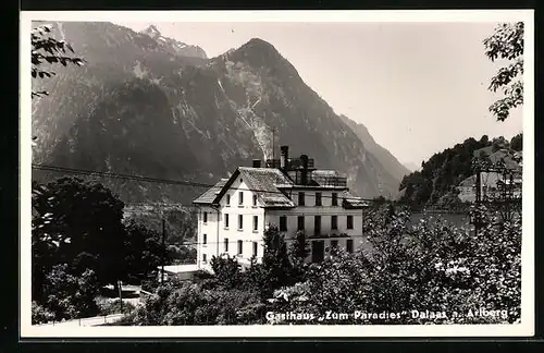 AK Dalaas am Arlberg, Gasthaus zum Paradies