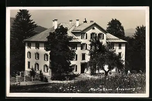 AK Andelsbuch, Ansicht vom Mariaheim