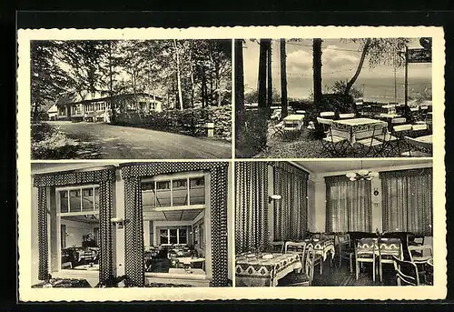 AK Elze, Gasthaus Waldhaus Mehle, Innenansicht, Garten