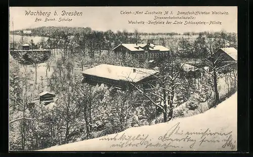 AK Dresden-Wachberg, Gasthaus von Bernh. Schulze