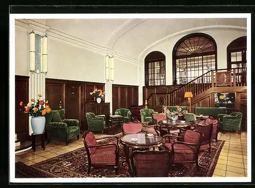 AK Bad Harzburg, Bodes Hotel, Innenansicht