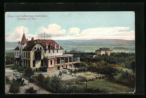 AK Bredeney /Ruhr, Luftkurhaus Ruhrstein mit Umgebung aus der Vogelschau