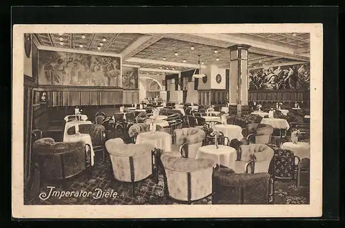 AK Berlin, Gaststätte Imperator Diele in der Friedrichstrasse 67, Innenansicht