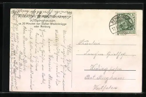 AK Wölpinghausen, Restauration Matteschlösschen