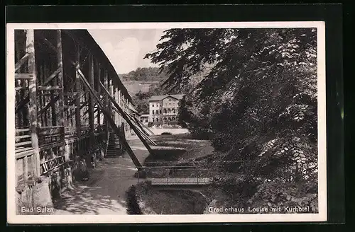 AK Bad Sulza, Gradierhaus Louise mit Kurhotel