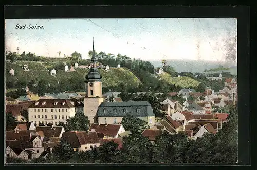 AK Bad Sulza, Teilansicht mit Kirche