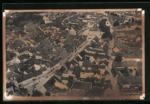 AK Kölleda, Gesamtansicht, Fliegeraufnahme
