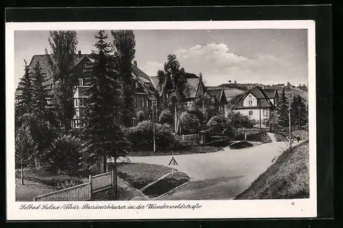 AK Bad Sulza / Thür., Pensionshäuser in der Wunderwaldstrasse