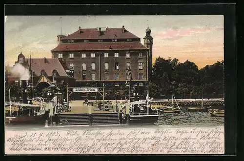 AK Kiel, Kgl. Schloss und Schloss-Brücke